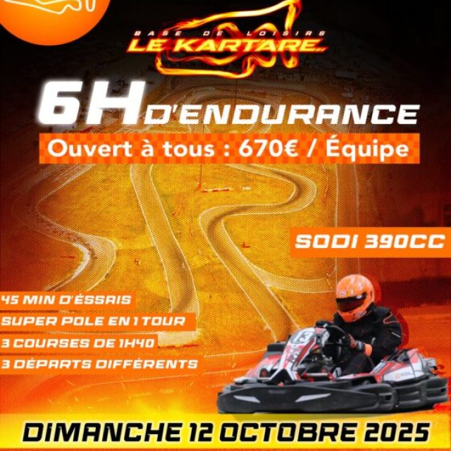 Endurance 6 heures 4 temps octobre !