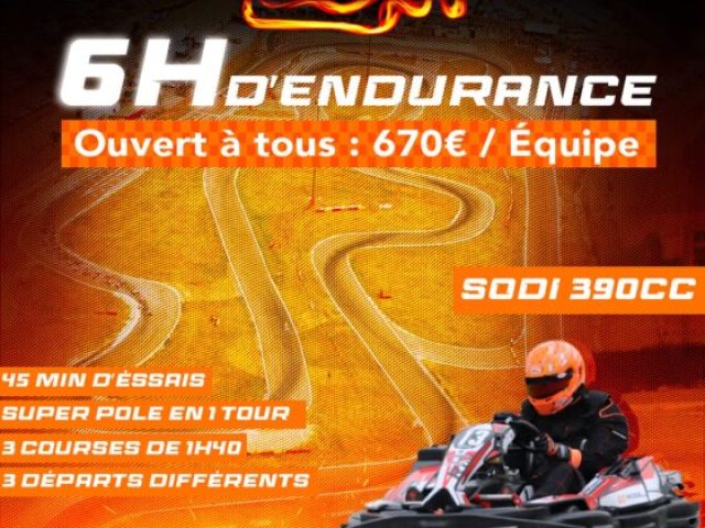 Endurance 6 heures 4 temps octobre !
